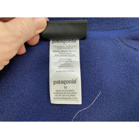 Patagonia Synchilla Fleece Jacket Womens Medium Full Zip OSM VISTA Team Blue - Picture 7 of 12
